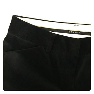Black velvet pants